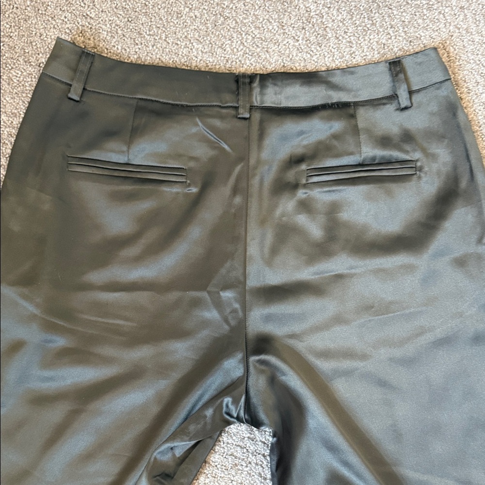 Metallic Dark Gray Dress Pants - Picture 2 of 4